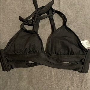 Black bikini top- small